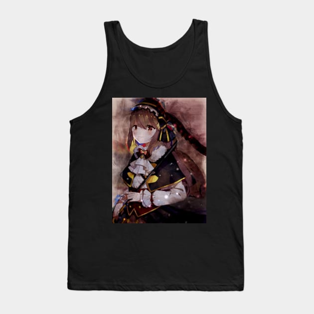 Satomi Touka Anime Watercolor Tank Top by Isamu Studio